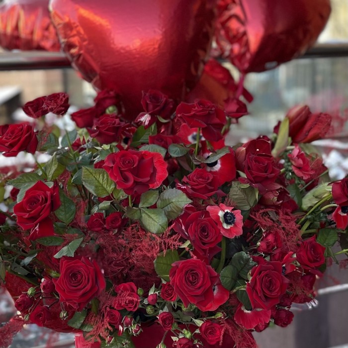 Авторская композиция в коробке Я просто тебя люблю